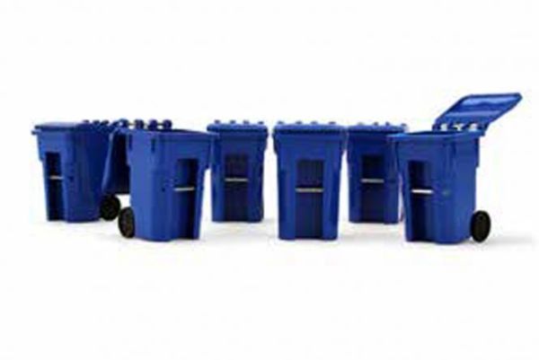 FIGE90-0518 - Set di 6 pattumiere blu - 1