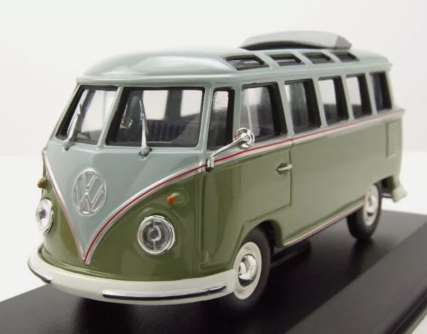 MXC940052300 - 1961 VOLKSWAGEN Tipo 1 Samba Bus grigio e verde - 1