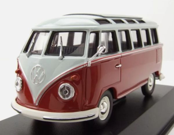 MXC940052301 - 1961 VOLKSWAGEN Tipo 1 Samba Bus grigio e rosso - 1