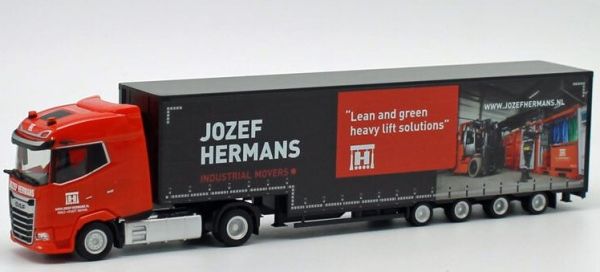 HER953467 - DAF XG 4x2 rimorchio ribassato 4 assi JOZEF HERMANS - 1