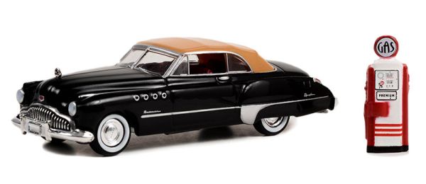 GREEN97140-A - BUICK Roadmaster decappottabile 1949 con pompa del carburante d'epoca dalla serie THE HOBBY SHOP in blister - 1