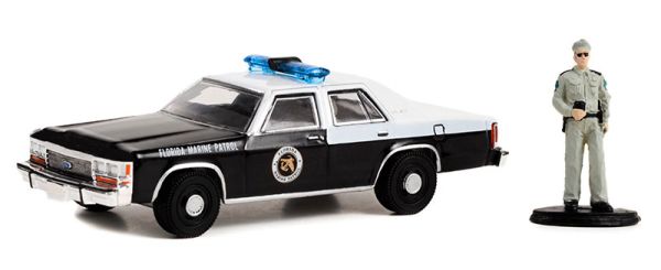 GREEN97140-D - FORD LTD Crown victoria con agente di polizia della serie THE HOBBY SHOP in blister - 1