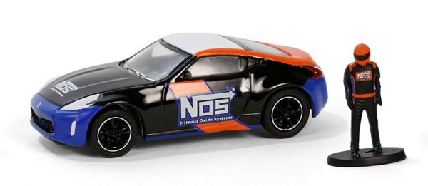 GREEN97160-F - NISSAN 370Z 2020 Nero con autista della serie THE HOBBY SHOP in blister - 1