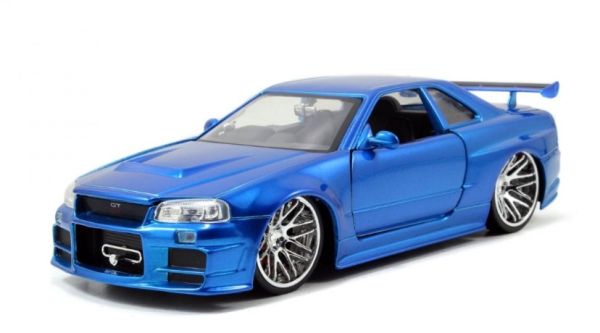 JAD97173 - NISSAN Skyline GT-R 2002 blu Fast & Furious - 1