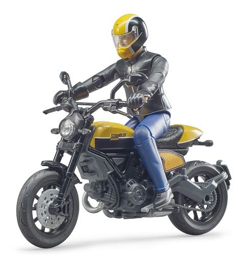 BRU63053 - DUCATI Scrambler con biker - 1