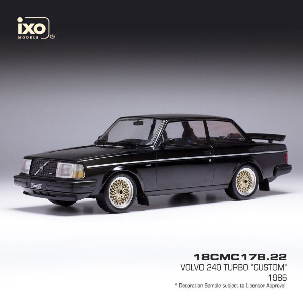 IXO18CMC178.22 - VOLVO 240 Turbo personalizzato 1986 nero - 1