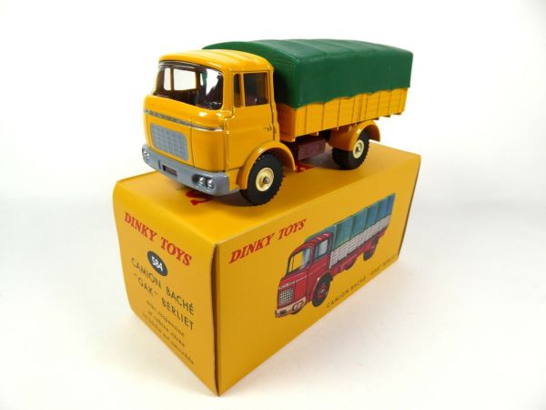 DIN584 - BERLIET GAK 4x2 porta telone giallo e verde – Edizione ATLAS - 1