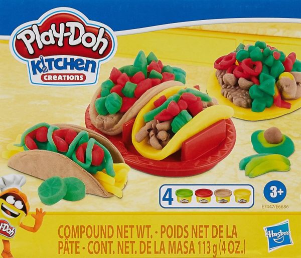 HASE7447 - Tacos con 4 vasetti PLAY-DOH Creazioni di cucina - 1