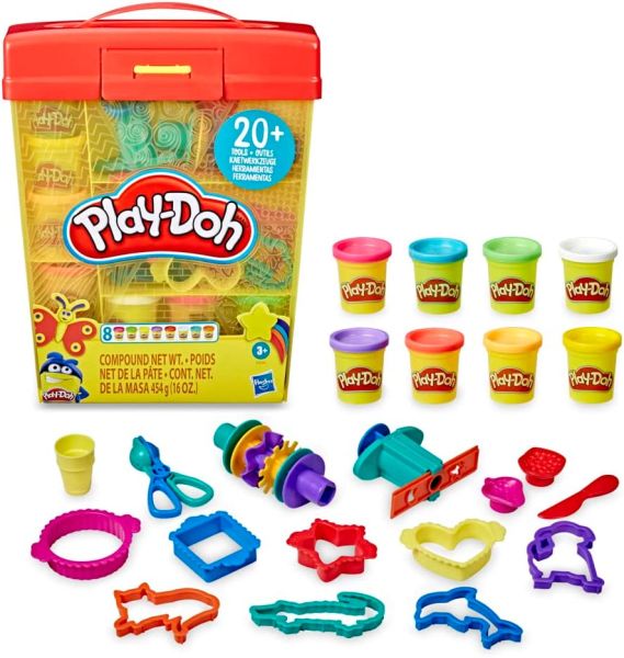 HASE9099 - Scatola superaccessoriata con 8 vasetti di PLAY-DOH - 1