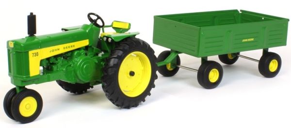 ERT45686 - JOHN DEERE 730 raccolto a file con rimorchio per chiatta - 1