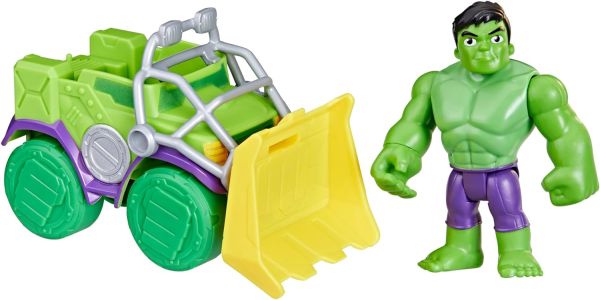 HASF7457 - Veicolo MARVEL Spidey e amici - Hulk con action figure - 1