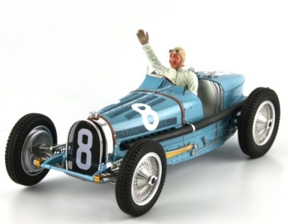 FLM-118002/8M - BUGATTI Tipo 59 #8 Monaco Grand prix 1934 Blu - 1