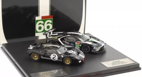 IXO-SP-FGT-43002-SET - FORD GT #66 2019 e FORD GT40 #2 1966 alla 24 Ore di Le Mans - 1