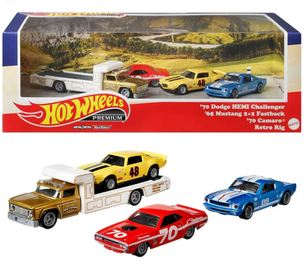 MATGRN83 - Set #5 Andare alle corse con DODGE Hemi, MUSTANG, CAMARO e Retro RIG - 1