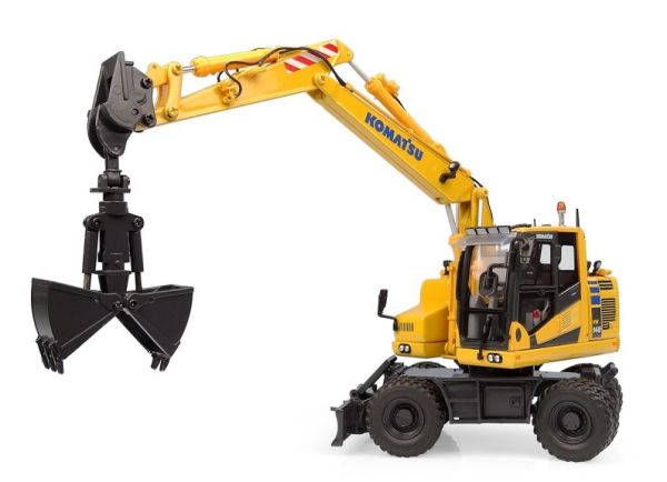 UH8162 - Escavatore gommato KOMATSU PW148-11 con benna e benna a conchiglia - 1