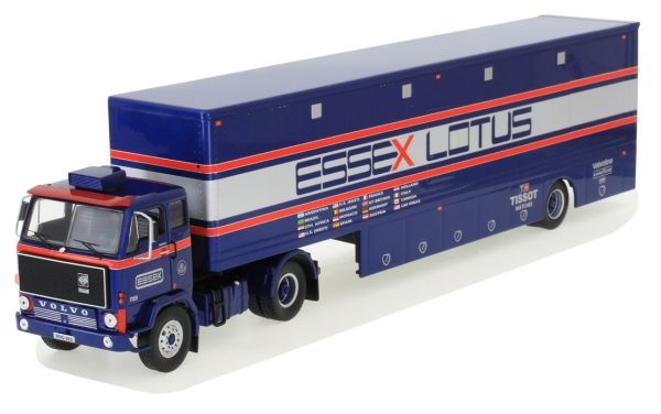 IXOTTR021 - Rimorchio per il trasporto di auto da corsa VOLVO F89 4x2 e Team Essex Lotus - 1