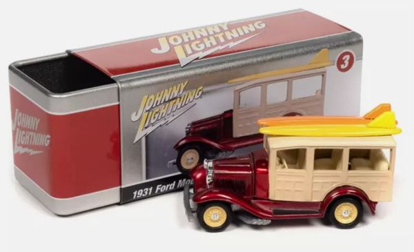 JLCT011-E - FORD Model A Woody 1931 rosso e beige della serie COLLECTOR TINS in blister - 1