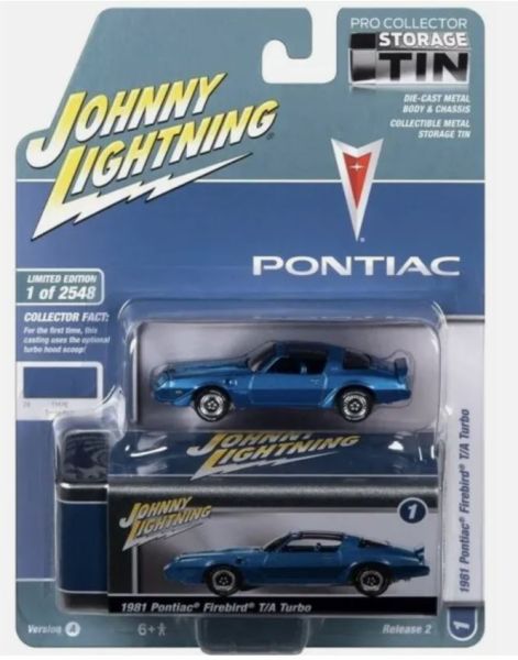 JLCT012-A - PONTIAC Firebird T/A Turbo 1981 Blu della serie COLLECTOR TINS in blister - 1