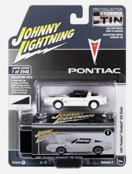 JLCT012-B - PONTIAC Firebird T/A Turbo 1981 Bianco della serie COLLECTOR TINS in blister - 1