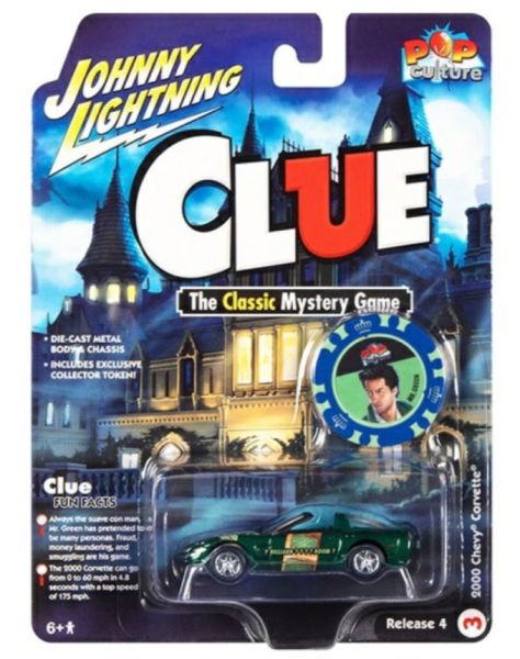 JLPC009-C - CHEVROLET Corvette 2000 verde - CLUE - della serie POP CULTURE 2022 in blister - 1