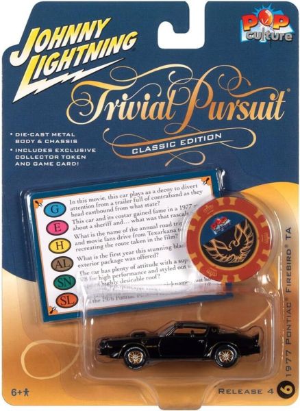 JLPC009-F - PONTIAC Firebird TA 1977 nero - TRIVIAL PURSUIT - dalla serie POP CULTURE 2022 in blister - 1