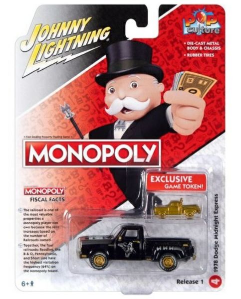 JLPC011-D - DODGE Midnight Express 1978 Black - MONOPOLY - dalla serie POP CULTURE 2023 in blister - 1