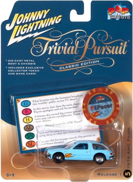 JLPC011-E - AMC Pacer 1976 blu - TRIVIAL PURSUIT - dalla serie POP CULTURE 2023 in blister - 1