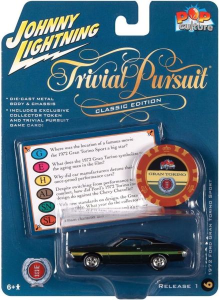 JLSP239 - FORD Gran Torino 1972 verde - TRIVIAL PURSUIT in blister - 1