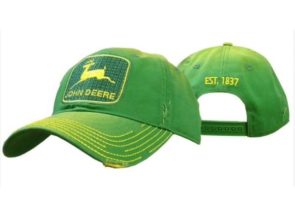 MC13080295GR - Cappellino con retro in rete vintage JOHN DEERE verde - 1