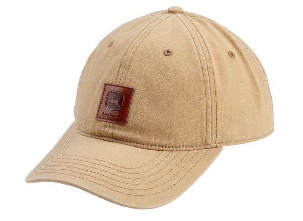 MC13080619CB - Cappellino con patch in pelle JOHN DEERE Beige - 1