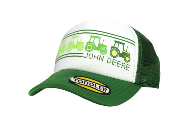 MC53084519GR - Cappellino con rete posteriore per bambini JOHN DEERE verde e bianca - 1