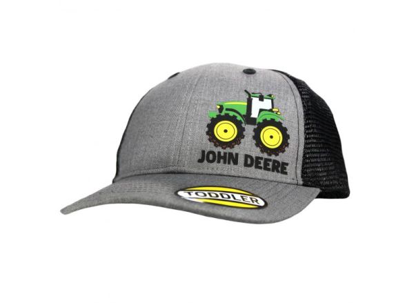 MC53084520CH - Cappellino con rete posteriore per bambini JOHN DEERE grigio e nero - 1