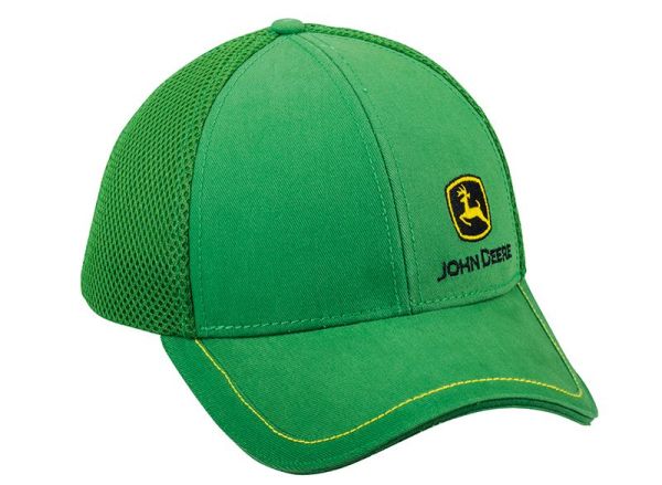 MCL201914011 - Cappellino a rete con logo JOHN DEERE verde - 1