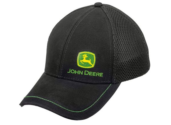 MCL201915011 - Cappellino a rete con logo JOHN DEERE nero - 1