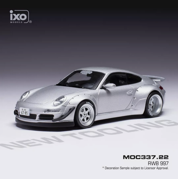 IXOMOC337.22 - PORSCHE RWB 997 grigio metallizzato 1:43 - 1