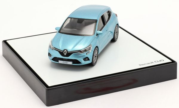 NOREV40637 - Scatola del produttore RENAULT Clio V 2019 celeste metallizzato - 1