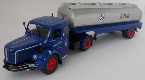 ODE068 - BERLIET TLM 4x2 Trasporta Olivier Leloup con carro armato AZUR - 1