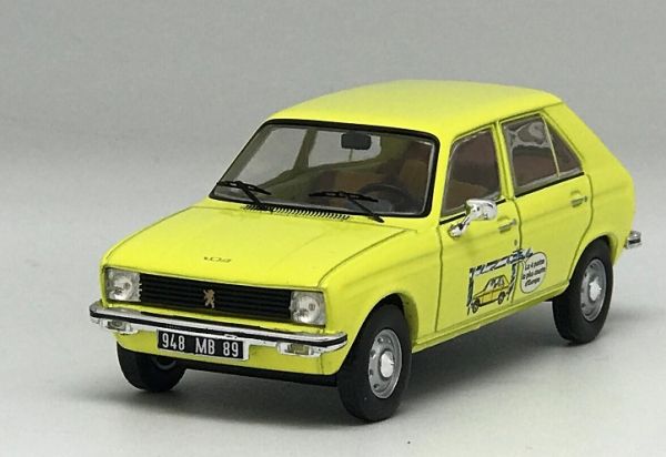 ODE128 - 1972 PEUGEOT 104 giallo - 3M58 la più corta 4 porte - Limitata a 504 esemplari. - 1