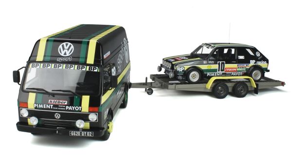 OT353 - VOLKSWAGEN LT35 con Golf GTI MK1 GR.2 #10 Nero e verde J.PANCIATICI - 1