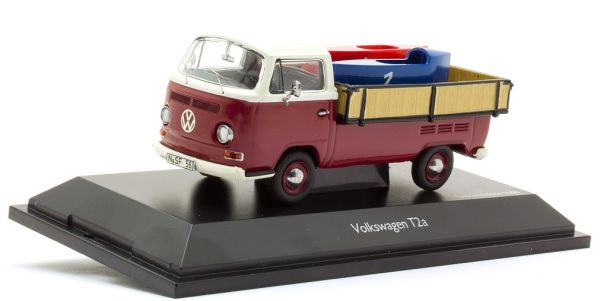 SCH3338 - Vassoio VOLKSWAGEN T2 con due piccoli kart limitato a 1000 esemplari - 1