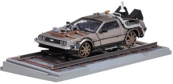 SUN2714 - DELOREAN DMC12 Ritorno al futuro III versione su rotaia - 1