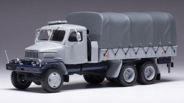 IXOTRUD005 - PRAGA V3S & 6 WD 6x6 rettilineo con telone 1962 grigio - 1