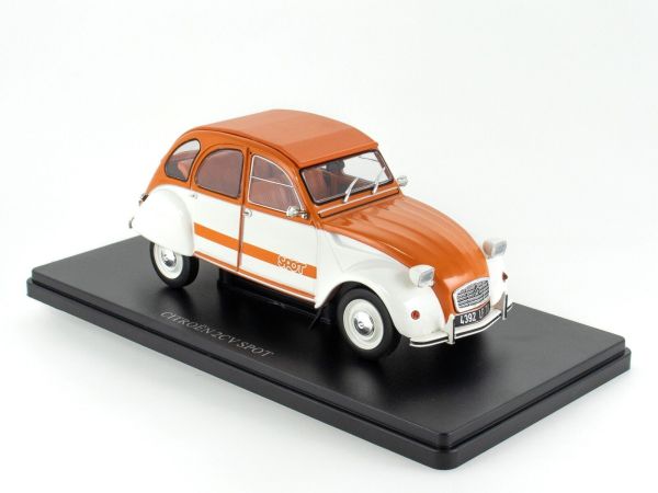 G111V054 - CITROEN 2CV Spot arancione e bianco - 1