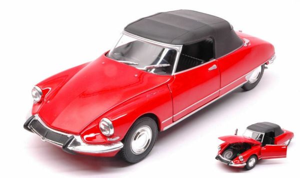 WEL22506H-W - CITROEN DS 19 cabriolet rosso chiuso - 1