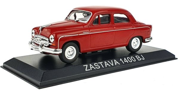 MAGLCZAS1400 - ZASTAVA 1400 BJ berlina 4 porte 1950 rossa venduta in blister - 1