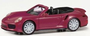 HER038928-002 - PORSCHE 911 Turbo Cabrio rosso metallico