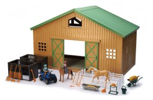 NEW05655 - Set fattoria VALLEY RANCH con fienile per animali e accessori