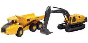 NEW01026 - Escavatore VOLVO EC460B LC e dumper VOLVO A40D con il suo