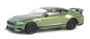 GREEN13350-F - FORD Mustang MacH 1 2022 Verde della serie GL MUSCLE in blister