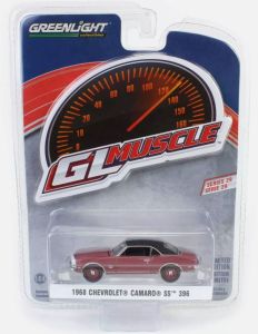 GREEN13360-A - CHEVROLET Camaro S 396 1968 bordeaux della serie GL MUSCLE in blister